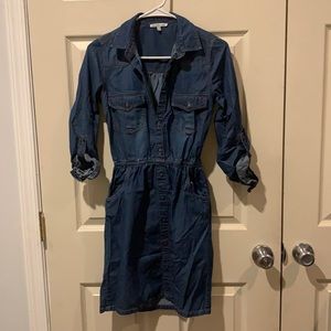 THEE CUTEST Denim Dress- Charlotte Russe. Sz XS